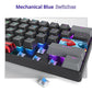 Owpkeenthy Wired 60% Percent Mechanical Gaming Keyboard with Blue Switch Ultra Compact RGB Gaming Keyboard Backlit Keys N-Key Rollover for PC Gamer (Dark/Blue Switch) - Game-Savvy
