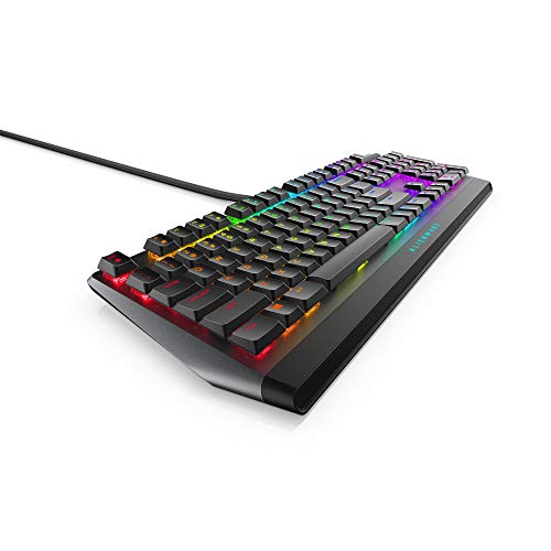 Alienware Low-Profile RGB Gaming Keyboard AW510K: Alienfx Per Key RGB LED - Media CONTROLS & USB Passthrough - Cherry MX Low Profile Red Switches - Game-Savvy
