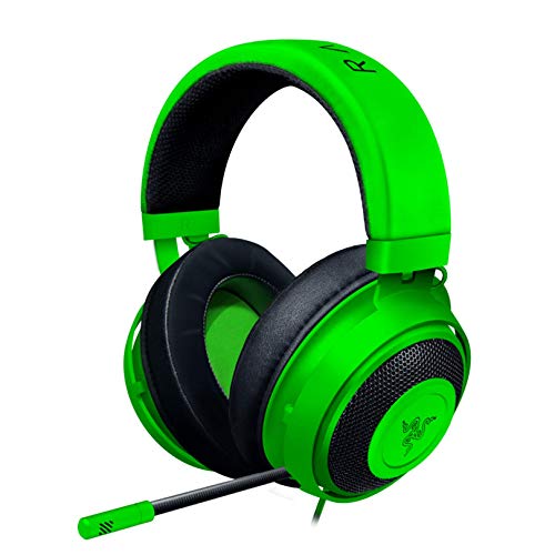Razer Kraken Gaming Headset: Lightweight Aluminum Frame, Retractable Noise Isolating Microphone, For PC, PS4, PS5, Switch, Xbox One, Xbox Series X & S, Mobile, 3.5 mm Audio Jack – Green - Game-Savvy