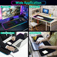 FutureCharger RGB Gaming Mouse Pad with Wireless Charger, Soft Keyboard Pad, Larger Extended Mouse Pad, Non-Slip Rubber Base Computer Mouse Pad, Desk Mat for Laptop/Office/Home 31.49x11.81inch-Black - Game-Savvy