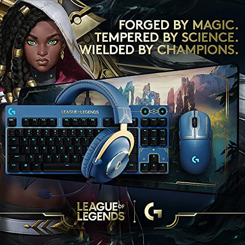 Logitech G PRO Mechanical Gaming Keyboard - Ultra-Portable Tenkeyless Design, Detachable USB Cable, LIGHTSYNC RGB Backlit Keys, Official League of Legends Edition - Game-Savvy