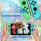 Joycon Controller Replacement for Nintendo Switch,Left Right Controller Compatible with Switch Joycon Wireless Controller with Double Vibration Support Wake-up and Screenshot - Game-Savvy