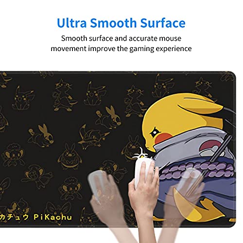 Anime Customized Large Extended Gaming Mouse Pad with Stitched Edges and Non-Slip Rubber Base,Suitable for Office and Home Use,31.5x11.8x0.12 Inches - Game-Savvy