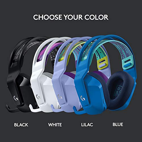 Logitech G733 LIGHTSPEED Wireless Gaming Headset with suspension headband, LIGHTSYNC RGB, Blue VO!CE mic technology and PRO-G audio drivers - White - Game-Savvy