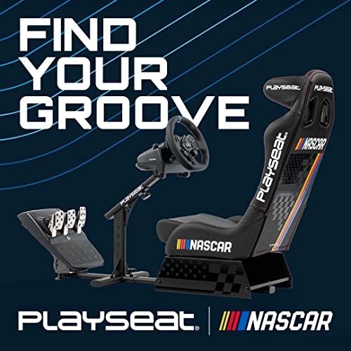 Playseat Evolution Pro Sim Racing Cockpit | Comfortable Racing Simulator Cockpit | Compatible with all Steering Wheels & Pedals on the Market | Supports PC & Console |Nascar edition - Game-Savvy