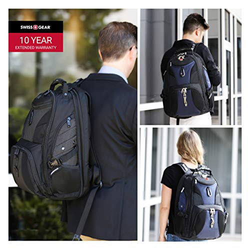 SwissGear 1900 Scansmart TSA 17-Inch Laptop Backpack, Blue/Black - Game-Savvy