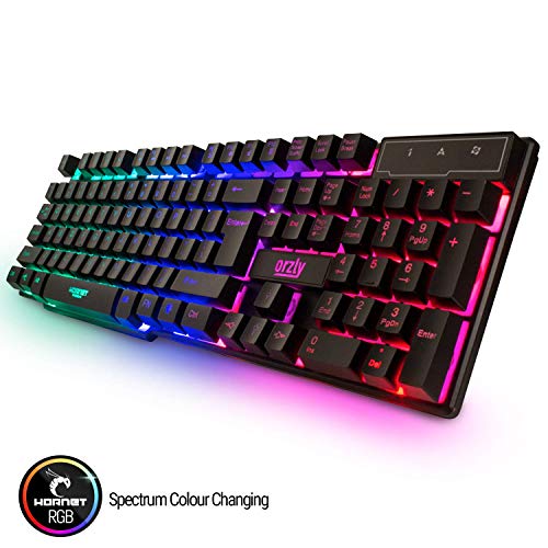Gaming Keyboard and Mouse and Mouse pad and Gaming Headset, Wired LED RGB Backlight Bundle for PC Gamers and Xbox and PS4 Users - 4 in 1 Edition Hornet RX-250 - Game-Savvy