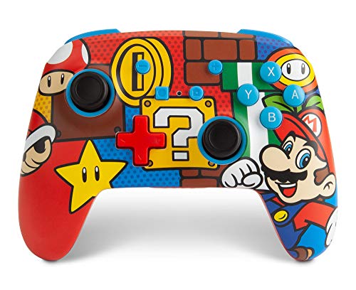 PowerA Enhanced Wireless Controller for Nintendo Switch - Mario Pop (Only at Amazon) - Game-Savvy