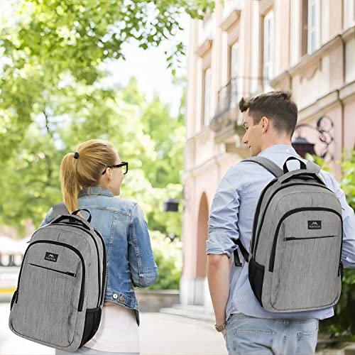Matein Travel Laptop Backpack, Business Anti Theft Slim Durable Laptops Backpack with USB Charging Port, Water Resistant College School Computer Bag Gifts for Men & Women Fits 15.6 Inch Notebook, Grey - Game-Savvy