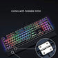 SMSOM Gaming Keyboard, RGB Backlit Mechanical Gaming Keyboard, Ergonomic Mechanical Keyboard, USB Wired Gaming PC Keyboard, 108 Keys Multicolor - Game-Savvy