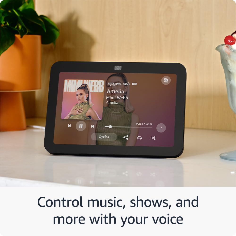 All-new Echo Show 8 (3rd Gen, 2023 release) | With Spatial Audio, Smart Home Hub, and Alexa | Charcoal - Game-Savvy